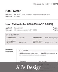 my take on the mortgage disclosure form