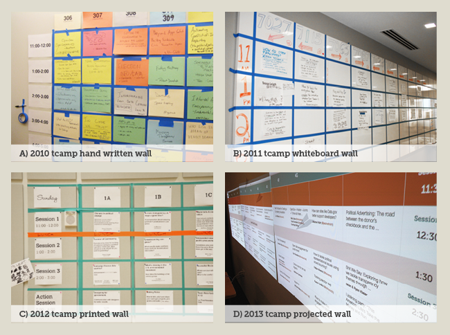 Transparency Camp wall 2010-2013